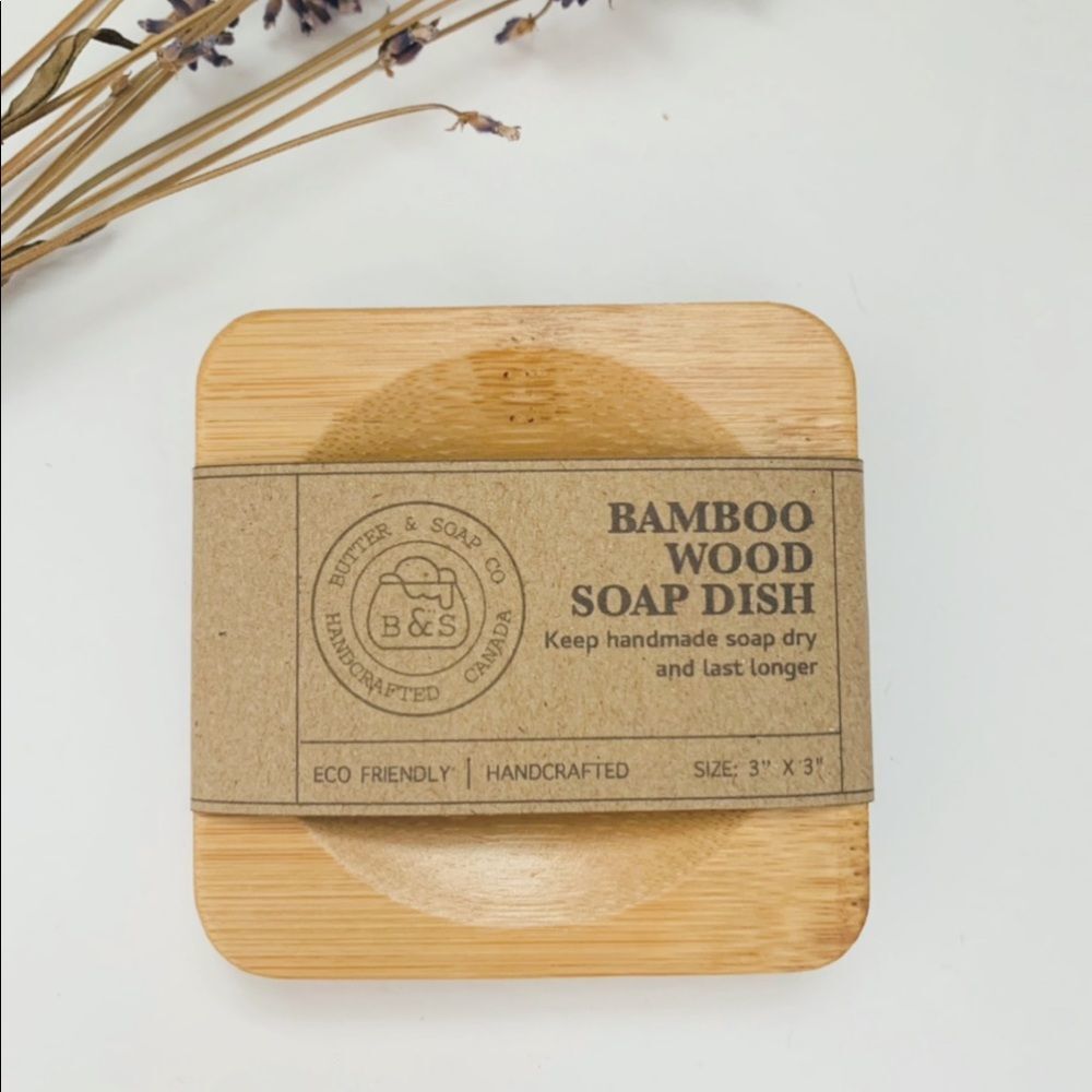 Solid Bamboo Wood Soap Dish